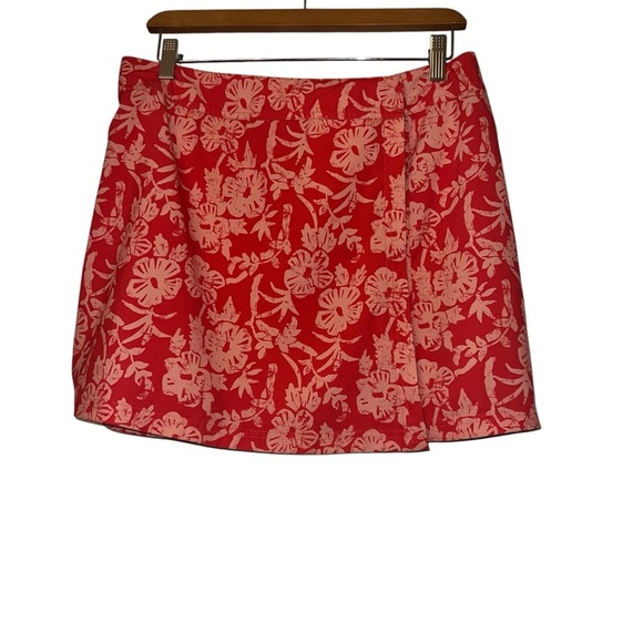 Rip Skirt Hawaii length 1 skirt size medium red floral - Picture 1 of 3